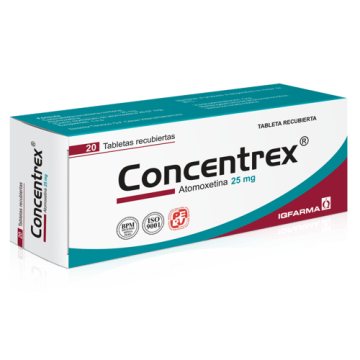 CONCENTREX 25MG X 20 TABLETAS/ PROMOCION 1+1